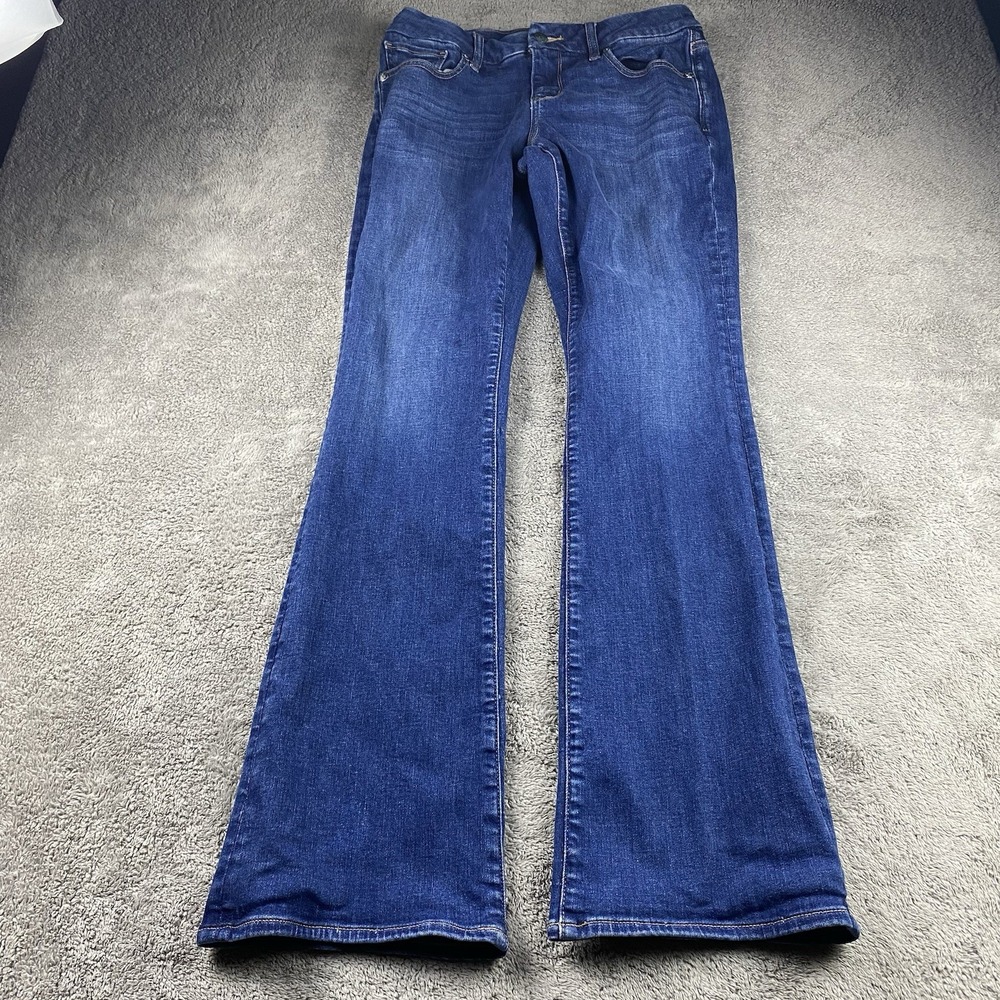 American Eagle Next Level Stretch Curvy Kick Boot Jeans Women 6 R Blue
